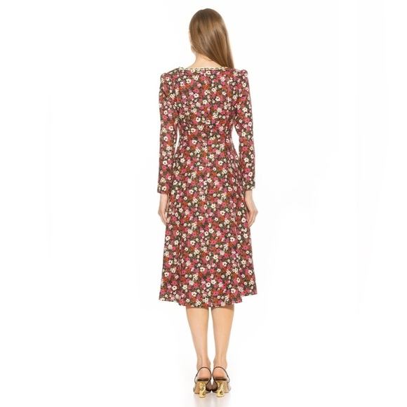 ALEXIA ADMORE new ADA midi dress ditzy floral NEW $295 MSRP - Picture 3 of 5